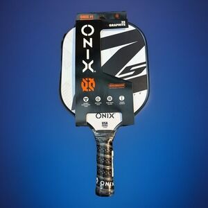 Onix 15.5" Z5 Wide Body Pickleball Paddle - Gray: Graphite Honeycomb - Grip 4"